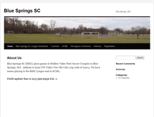 Tablet Screenshot of bluespringssoccerclub.org